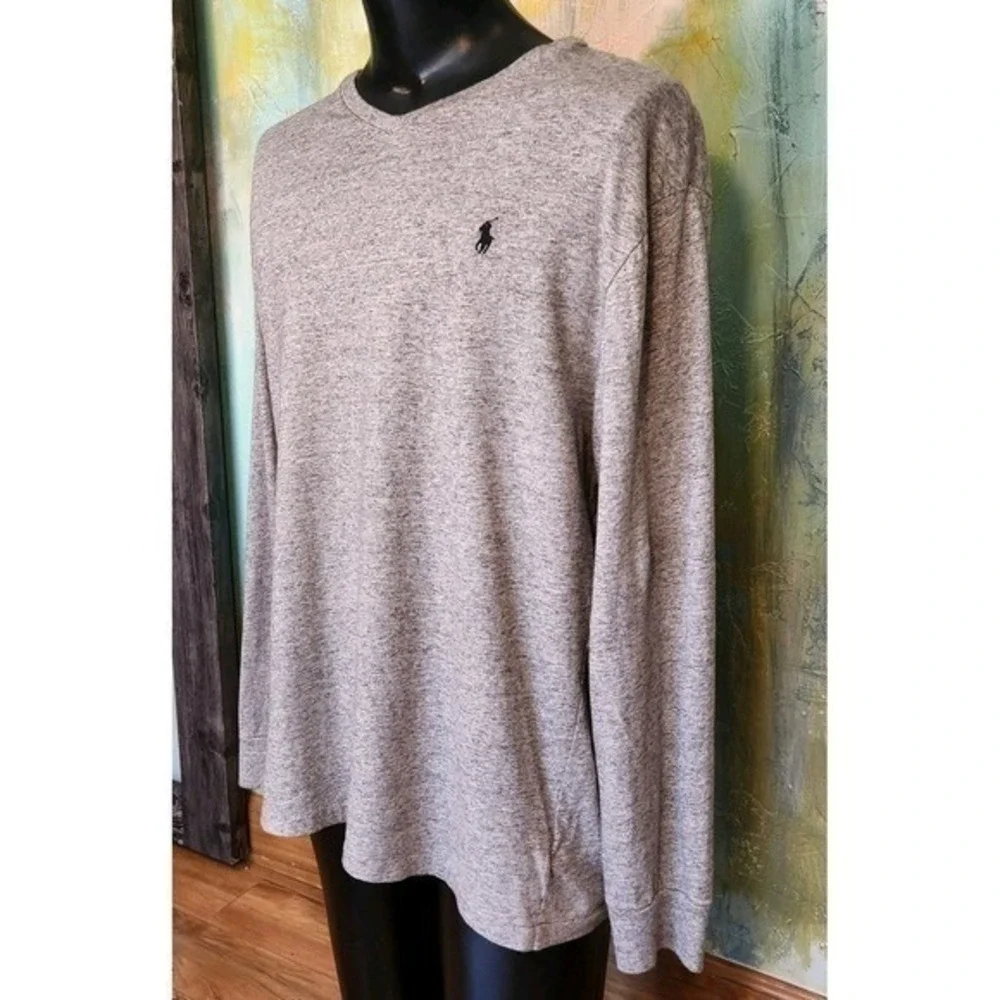 XL T Shirt Gray Ralph Lauren Pony Excellent